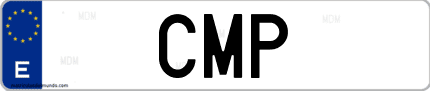 Matrícula de España CMP