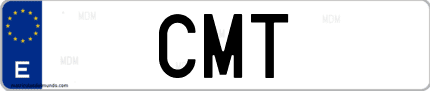 Matrícula de España CMT