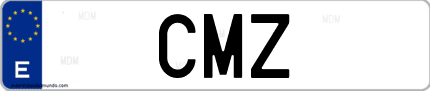 Matrícula de España CMZ
