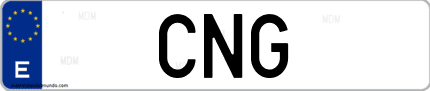Matrícula de España CNG