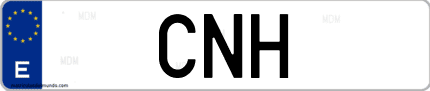 Matrícula de España CNH