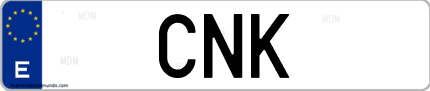 Matrícula de España CNK