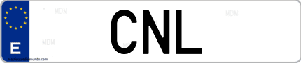 Matrícula de España CNL