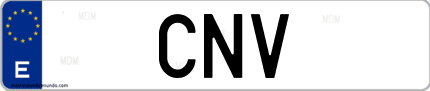 Matrícula de España CNV