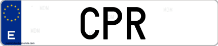Matrícula de España CPR