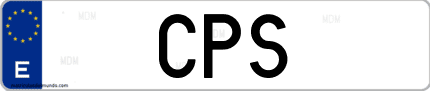 Matrícula de España CPS