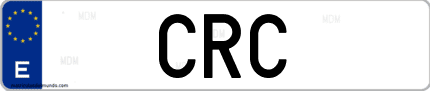 Matrícula de España CRC
