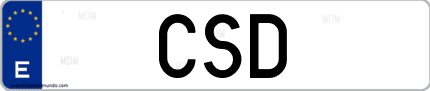 Matrícula de España CSD