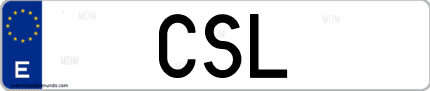 Matrícula de España CSL