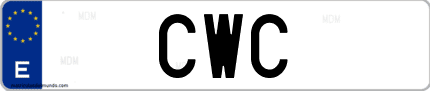 Matrícula de España CWC