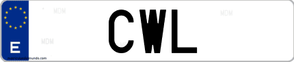 Matrícula de España CWL