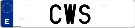 Matrícula de España CWS