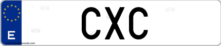 Matrícula de España CXC