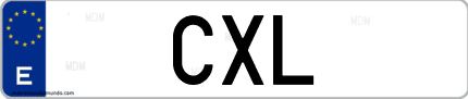 Matrícula de España CXL