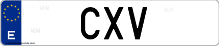 Matrícula de España CXV