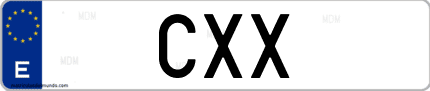 Matrícula de España CXX