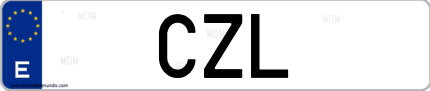 Matrícula de España CZL
