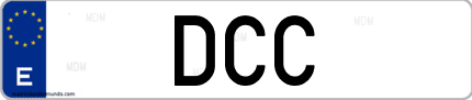 Matrícula de España DCC