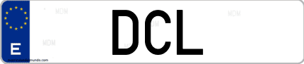 Matrícula de España DCL