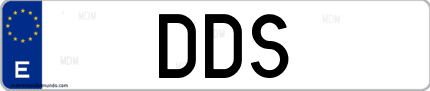 Matrícula de España DDS