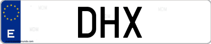 Matrícula de España DHX