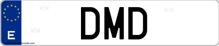 Matrícula de España DMD