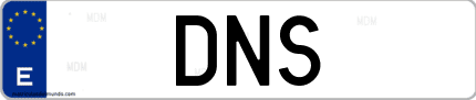 Matrícula de España DNS