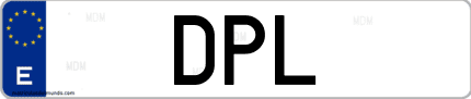 Matrícula de España DPL