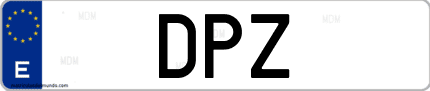 Matrícula de España DPZ