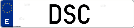 Matrícula de España DSC