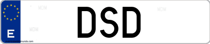 Matrícula de España DSD