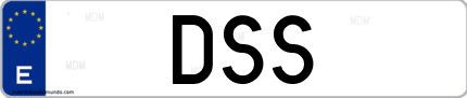 Matrícula de España DSS