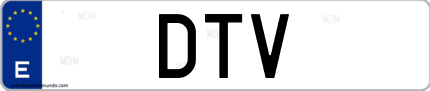 Matrícula de España DTV