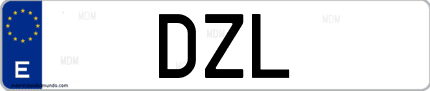 Matrícula de España DZL