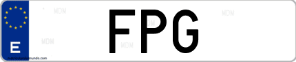 Matrícula de España FPG