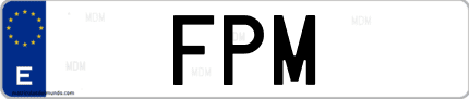 Matrícula de España FPM