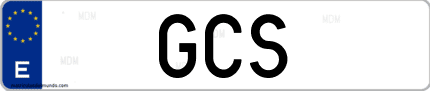 Matrícula de España GCS