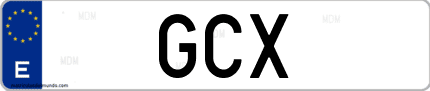 Matrícula de España GCX
