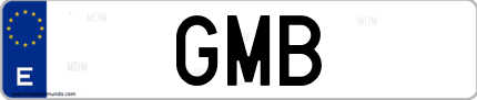 Matrícula de España GMB