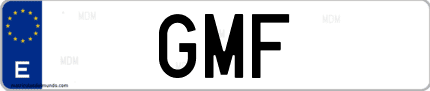 Matrícula de España GMF