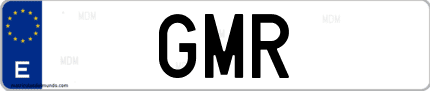Matrícula de España GMR