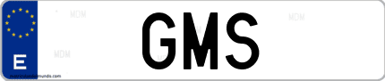 Matrícula de España GMS