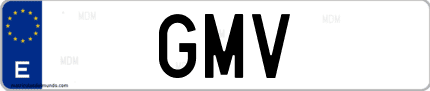 Matrícula de España GMV
