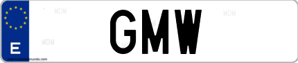 Matrícula de España GMW