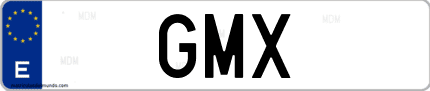 Matrícula de España GMX