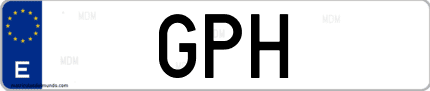 Matrícula de España GPH