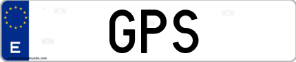 Matrícula de España GPS