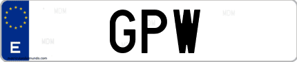 Matrícula de España GPW