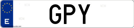 Matrícula de España GPY