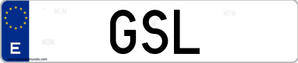 Matrícula de España GSL